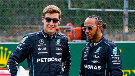 LEWIS HAMILTON AND GEORGE RUSSELL APPEAR 